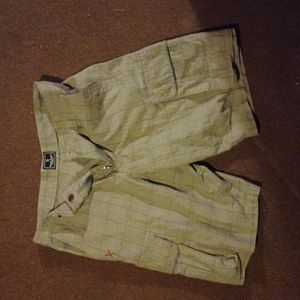 Men's Gingham Plaid shorts by Marc Eckō